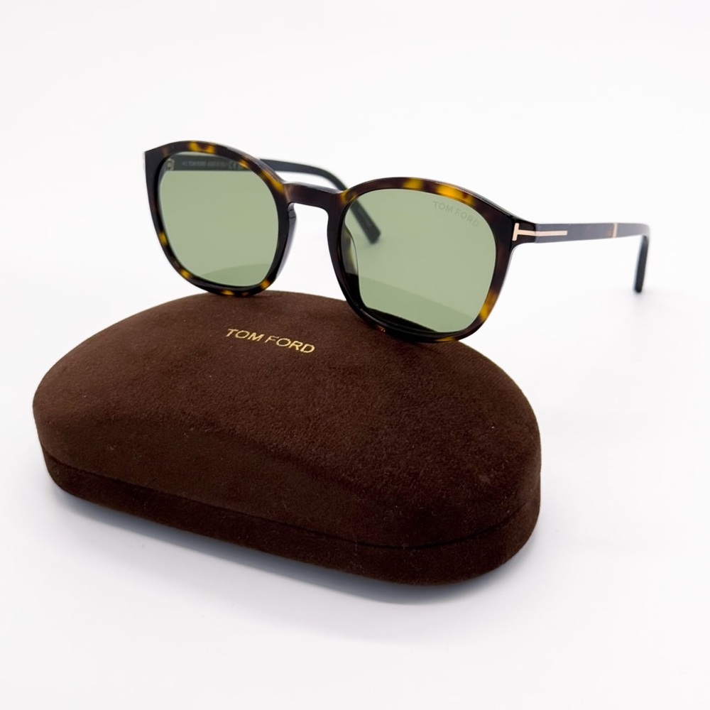 NEW TOM FORD TF1020 ECO 52N HAVANA MEN SUNGLASSES JAYSON FT1020/S ROUND TOM FORD